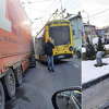 Sudar kamiona i trolejbusa na kružnom toku u Hrasnom, saobraćaj usporen
