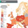 Mapa Evrope koja prikazuje koji narod se najviše ljuti, evo na kojem mjestu je BiH