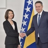 Bećirović s francuskom državnom sekretarkom razgovarao o Macronovoj ideji nove političke zajednice