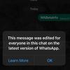 WhatsApp radi na funkciji editovanja poruka