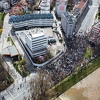 Pogledajte kako su protesti ispred zgrade OHR-a izgledali iz zraka
