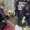 Konaković i Stojanović u posjeti Beogradu ispred škole gdje se dogodila tragična pucnjava