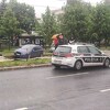 Automobil sletio sa ceste i zaglavio se na gradilištu tramvajske pruge