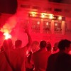 Brojni navijači dočekali igrače Zrinjskog, dupla kruna se slavi uz vatromet i muziku