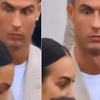 Ronaldo napravio grimasu na licu i "kolutao očima" dok je Georgina razgovarala s novinarima