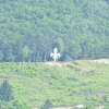 Na uzvišenju iznad Goražda postavljena konstrukcija ljiljana visine deset metara