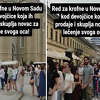 Stotine ljudi čekaju u redu za krofne kod djevojčice koja ih prodaje da pomogne bolesnom ocu