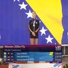 Himna BiH u Beogradu ponovo se čula zbog Lane Pudar, na tribinama se vijorile i naše zastave