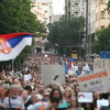 Održan 10. protest "Srbija protiv nasilja": Građani puštali slajdove sa citatima Vučića i Vulina