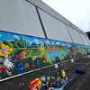 Rikardo Druškić i Saša Peševski oslikali veličanstven mural na dvorani u Goraždu