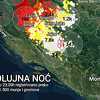 Do 23:30 sati na sjeveru BiH registrovana 21.500 gromova i munja