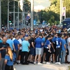 Sarajevske ulice obojene u plavo, navijači Željezničara spremaju novi fantastičan dekor