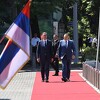 Vučić svečano dočekan u Banjoj Luci, počeo sastanak u Vladi RS-a