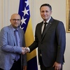 Sarrazin u posjeti Predsjedništvu BiH, a otići će i u Banja Luku na sastanak s Dodikom