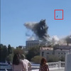 Kamera je zabilježila trenutak udara krstareće rakete u komandu ruske mornarice na Krimu