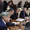 Predstavnici Trojke, HDZ-a i SNSD-a stigli u Istočno Sarajevo na sastanak državne koalicije