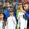 Džeko i Pjanić ponovo usrećili sinove, izveli su ih na teren uoči duela s Portugalom