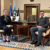 Karić u Vijećnici primila Ibrahima El Rana, sina doktora Muhameda El Rana koji je trenutno u Gazi