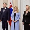 Bećirović i Cvijanović primili predsjednicu Slovačke Zuzanu Čaputovu