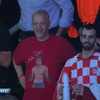 Emir Hadžihafizbegović u majici s likom legende bodrio vaterpoliste Hrvatske u velikom finalu