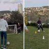 Brusi novog Dijamanta: Pogledajte kako Edin Džeko trenira sina Danija