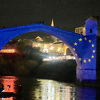 Stari most u Mostaru osvijetljen bojama EU: Svi su složni, BiH pripada evropskoj porodici
