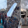 Emotivan prizor iz Gaze: Palestinci klanjali bajram-namaz u uništenoj džamiji u Rafahu