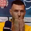 Džeko nakon gola uputio specijalnu čestitku i poslao poljubac prema kameri