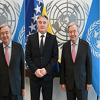 Guterres s Bećirovićem i Komšićem u sjedištu UN-a: Negiranje genocida je neprihvatljivo
