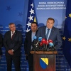 Obraćanje zvaničnika nakon sastanka Trojke, SNSD-a i HDZ-a