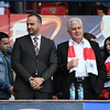 Vico Zeljković i Dragan Čović zajedno gledaju finale Kupa, tribine nisu ispunjene do kraja