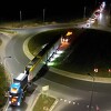 Pogledajte snimak iz zraka dolaska novog tramvaja u Sarajevo: Kamion morao "popriječiti" kružni tok