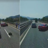 Nesreća na dionici autoputa Podlugovi - Visoko prema Sarajevu, dijelovi automobila po cesti