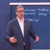 Nije šala: Vučić stao pred tablu pa u pet tačaka iznio "pakleni plan" kojim BiH želi "uništiti Srbiju"