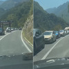 Kilometrska kolona automobila na magistralnom putu iz pravca Mostara prema Jablanici