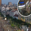 Hiljade građana na protestu u Beogradu: Zaputili su se prema Gazeli, blokirat će most