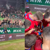Pogledajte kako su igrači i navijači Borca slavili u Budimpešti: "Dobijamo ih kući, ima da gori sve"
