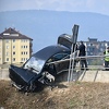 Jezive scene s mjesta nesreće na Stupu gdje je auto prošao kroz ogradu, povrijeđene tri osobe