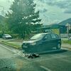 Sudar u Vrapčićima kod Mostara, na automobilu vidljiva materijalna šteta