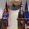 Obraćanje ministrice pravosuđa Austrije Alme Zadić i ministra pravde BiH Davora Bunoze
