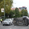 Sarajevo: Saobraćajna nezgoda kod Elektroprivrede, automobil se prevrnuo