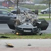 Sarajevo: Saobraćajna nesreća na Stupu, automobil se prevrnuo, jedna osoba povrijeđena