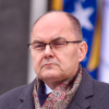 Obraćanje Christiana Schmidta ispred Nacionalne biblioteke BiH