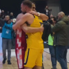 Hezonja usred velikog slavlja bh. košarkaša došao do Muse, zagrlio ga i čestitao mu na pobjedi