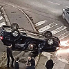 Banja Luka: U saobraćajnoj nesreći automobil završio na krovu, intervenisali vatrogasci