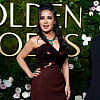 Salma Hayek na dodjeli Zlatnih globusa u uskoj bordo haljini: Nije se trudila skrivati sijede pramenove