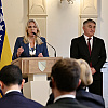 Cvijanović i Bećirović na različite načine informisali Pavela o sigurnosnim izazovima u BiH