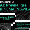 Radionica "AI: Pravila igre - ili nema pravila?" 18. februara u Sarajevu, prijave počele