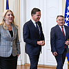 Mark Rutte stigao u Predsjedništvo BiH, dočekali ga Cvijanović, Bećirović i Komšić