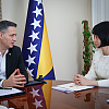 Bećirović upoznao ambasadoricu Kine s Dodikovim separatističkim aktivnostima